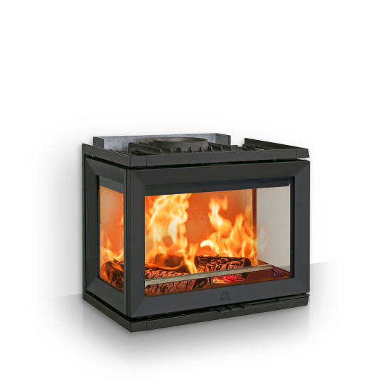 Jotul I 520 CB FRL krbov vloka - trojstrann prosklen,ern lak