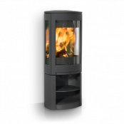 Jotul F 371V2 ADVANCE - krbov kamna, ern lak s litinovm podstavcem